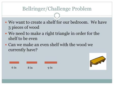 Bellringer/Challenge Problem