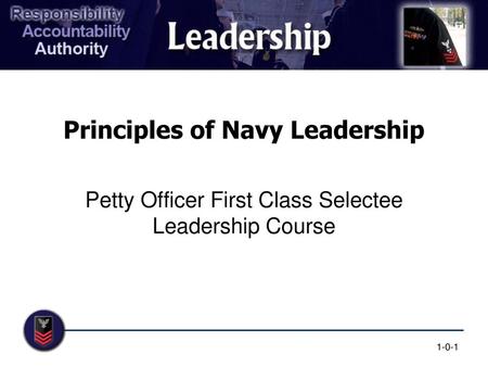 Principles of Navy Leadership