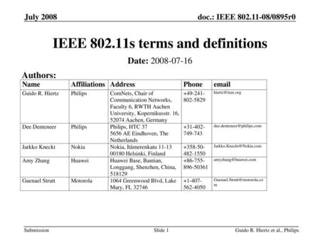 IEEE s terms and definitions