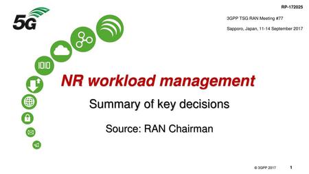 NR workload management