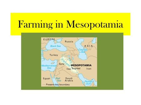 Farming in Mesopotamia