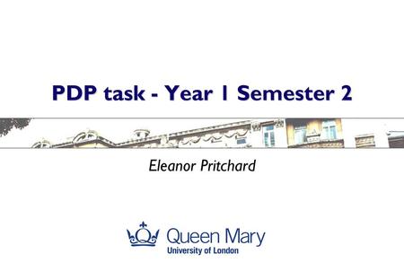 PDP task - Year 1 Semester 2