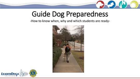 Guide Dog Preparedness