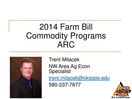 2014 Farm Bill Commodity Programs ARC