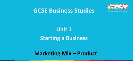 Marketing Mix – Product