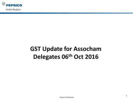 GST Update for Assocham