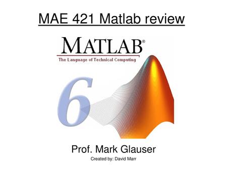 Prof. Mark Glauser Created by: David Marr