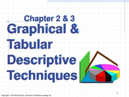 Graphical & Tabular Descriptive Techniques