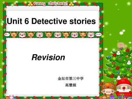 Unit 6 Detective stories