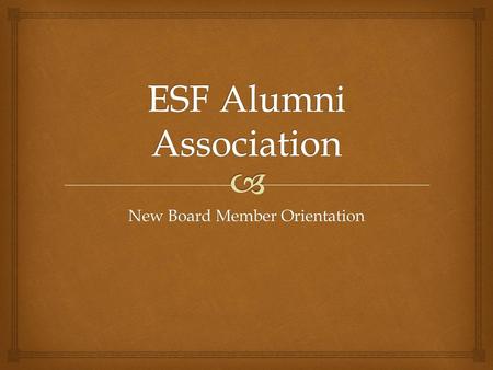 ESF Alumni Association