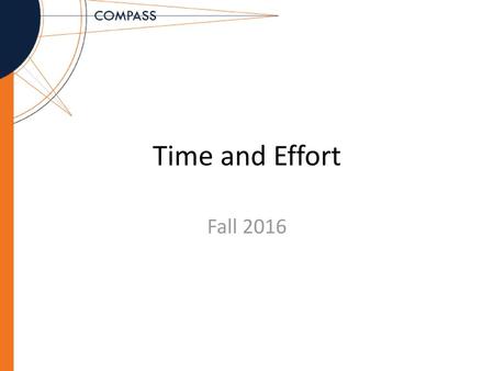 Time and Effort Fall 2016.