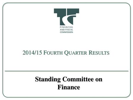 2014/15 Fourth Quarter Results