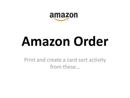 Print and create a card sort activity from these…