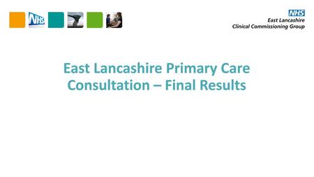 East Lancashire Primary Care Consultation – Final Results