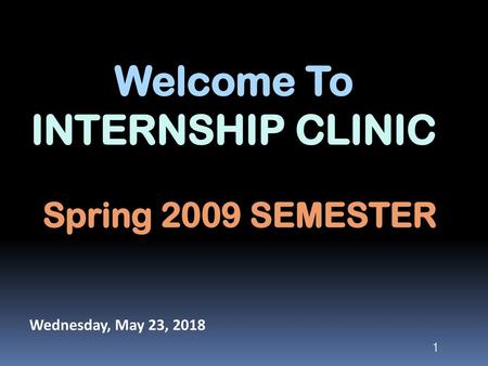 Welcome To INTERNSHIP CLINIC