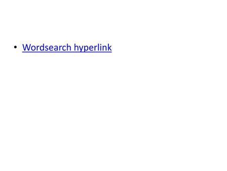 Wordsearch hyperlink.