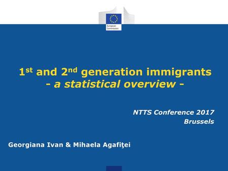 1st and 2nd generation immigrants - a statistical overview -