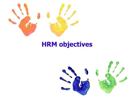 HRM objectives.