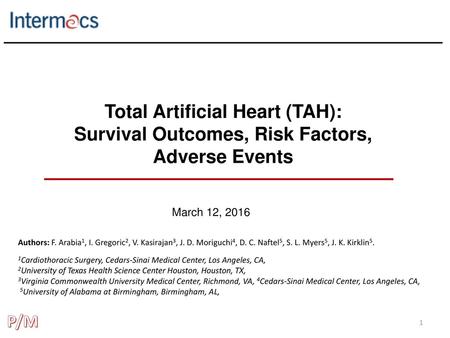 Total Artificial Heart (TAH): Survival Outcomes, Risk Factors,