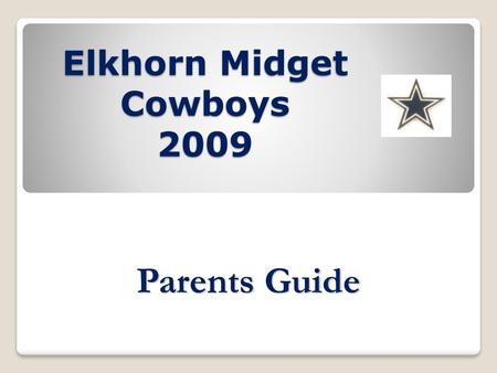 Elkhorn Midget Cowboys 2009