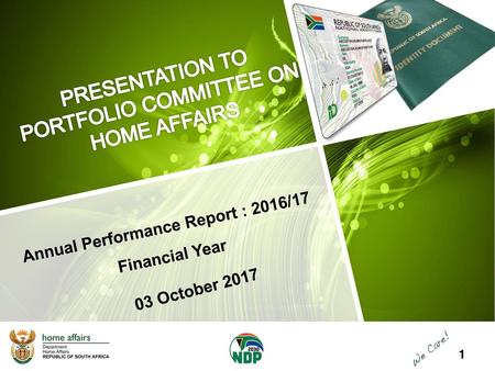 Annual Performance Report : 2016/17 Financial Year