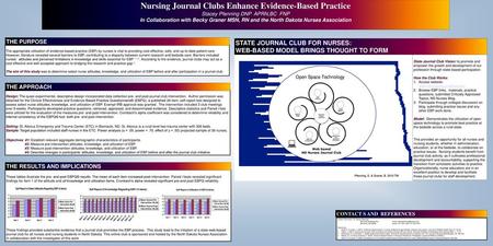 Nursing Journal Clubs Enhance Evidence-Based Practice