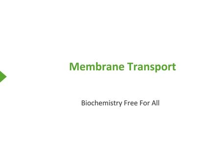 Biochemistry Free For All