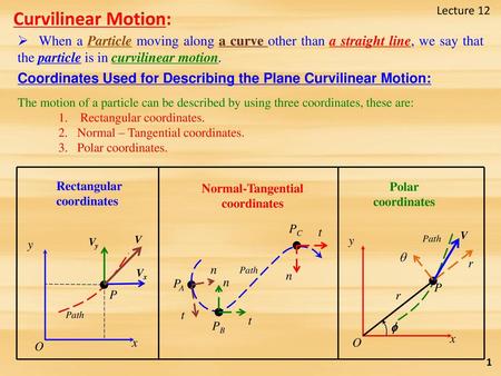 Normal-Tangential coordinates