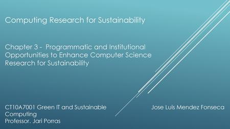 Computing Research for Sustainability