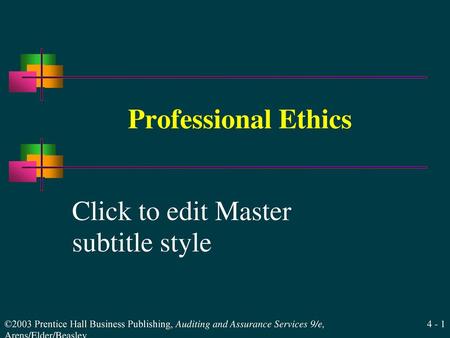 Professional Ethics.