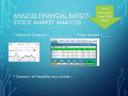 Analyze Financial Ratio’s Stock Market Analysis -