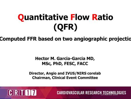 Quantitative Flow Ratio (QFR)