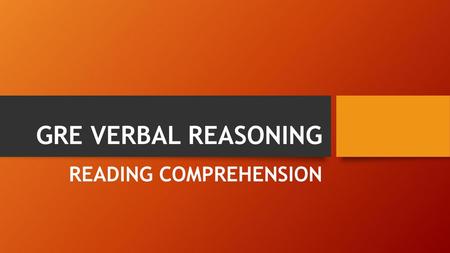 READING COMPREHENSION