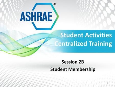 Student Activities Centralized Training