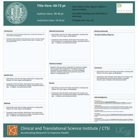 U C S F Clinical and Translational Science Institute / CTSI