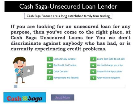 Cash Saga-Unsecured Loan Lender