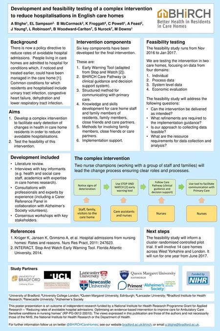 Development and feasibility testing of a complex intervention