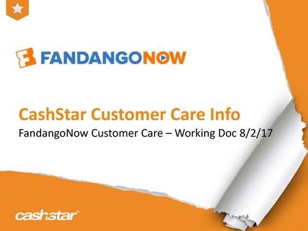 CashStar Customer Care Info