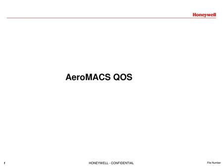 AeroMACS QOS.