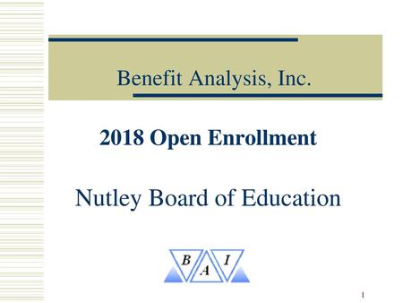 2018 Open Enrollment Nutley Board of Education