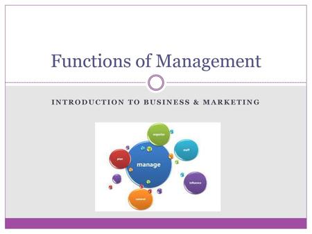 Functions of Management