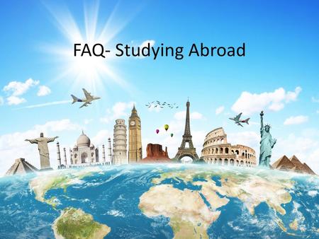 FAQ- Studying Abroad.