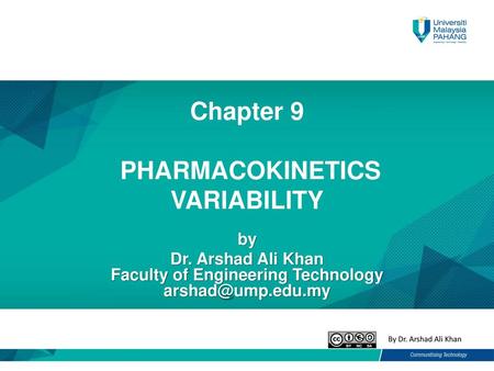 Chapter 9 PHARMACOKINETICS VARIABILITY