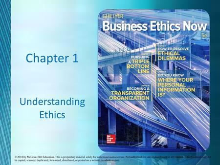 Chapter 1 Understanding Ethics