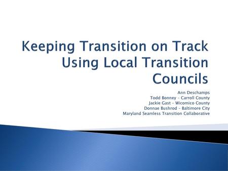 Keeping Transition on Track Using Local Transition Councils