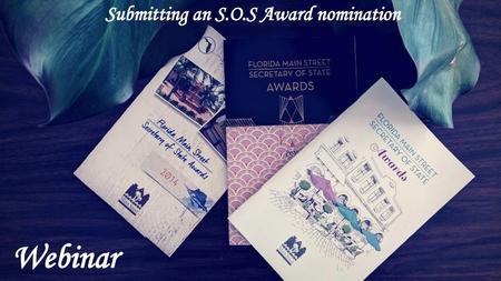 Submitting an S.O.S Award nomination