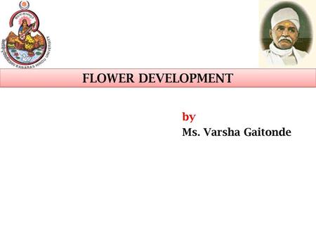 FLOWER DEVELOPMENT by Ms. Varsha Gaitonde.