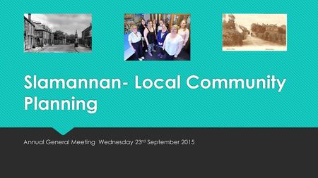 Slamannan- Local Community Planning