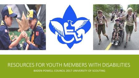 Resources for Youth members with disabilities