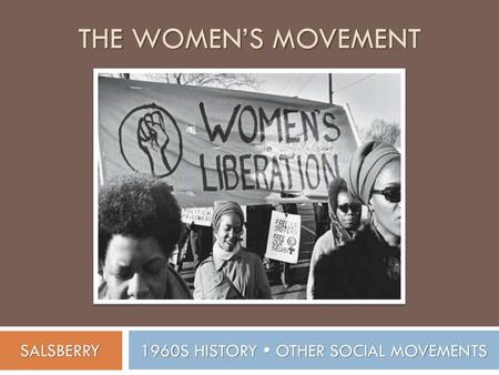 1960S HISTORY  OTHER SOCIAL MOVEMENTS